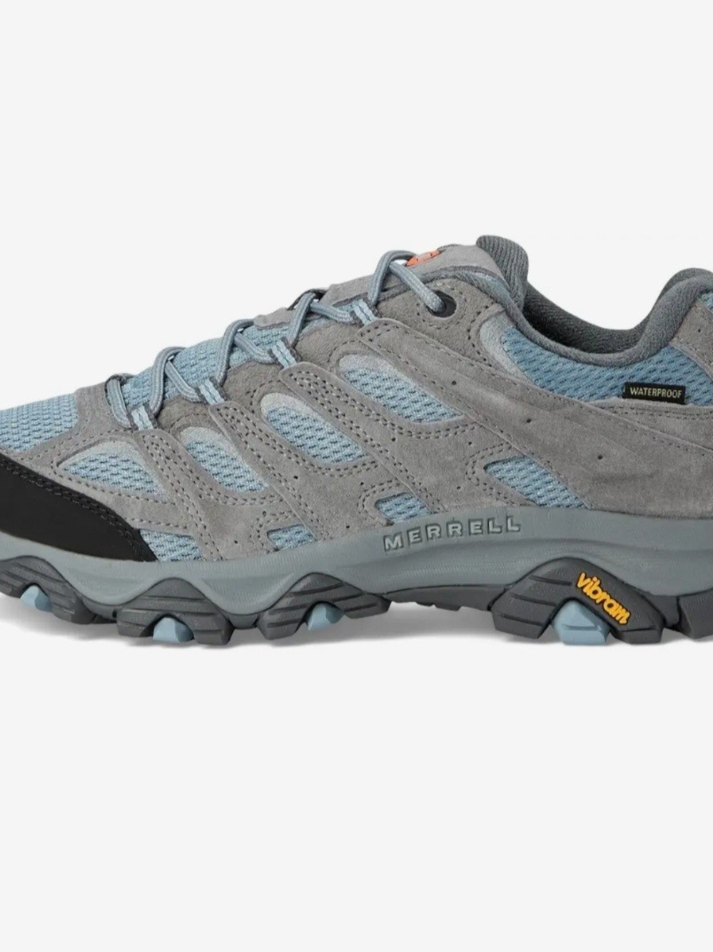 Merrell Moab 3 Gray Suede Waterproof Hiking Shoes Women's Size 8 NWT Outdoors